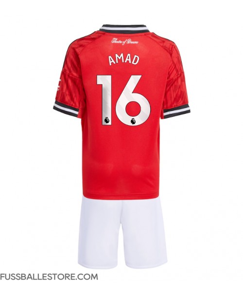 Günstige Manchester United Amad Diallo #16 Heimtrikotsatz Kinder 2025-26 Kurzarm (+ Kurze Hosen) Günstige Manchester United Amad Diallo #16 Heimtrikotsatz Kinder 2025-26 Kurzarm (+ Kurze Hosen)